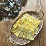 Col amovible rayé Jaune